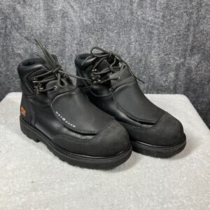 Timberland PRO Series Boots Mens 10W MetGuard Steel Toe Black Work Safety